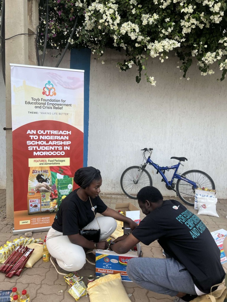 Tayb Foundation Morocco outreach — Preparing alimentation packs ahead of distribution day