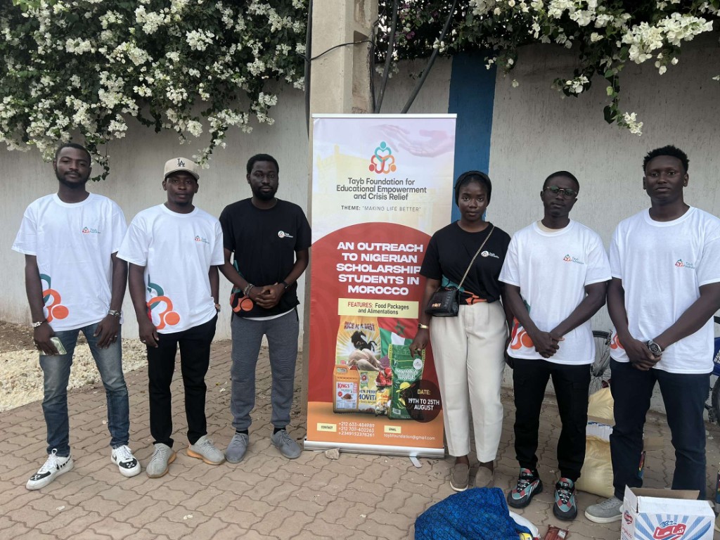 Tayb Foundation Morocco outreach — Humanitarian food packages ready for handover to beneficiaries