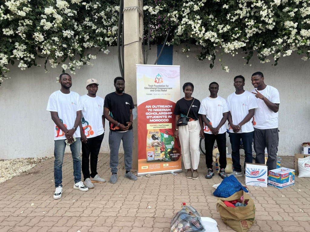 Tayb Foundation Morocco outreach — Foundation members ready to support Nigerian scholarship students