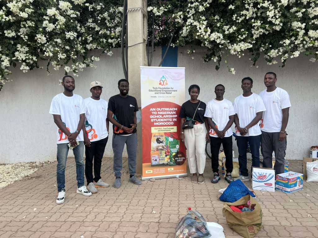 Tayb Foundation Morocco outreach — Humanitarian food packages ready for handover to beneficiaries